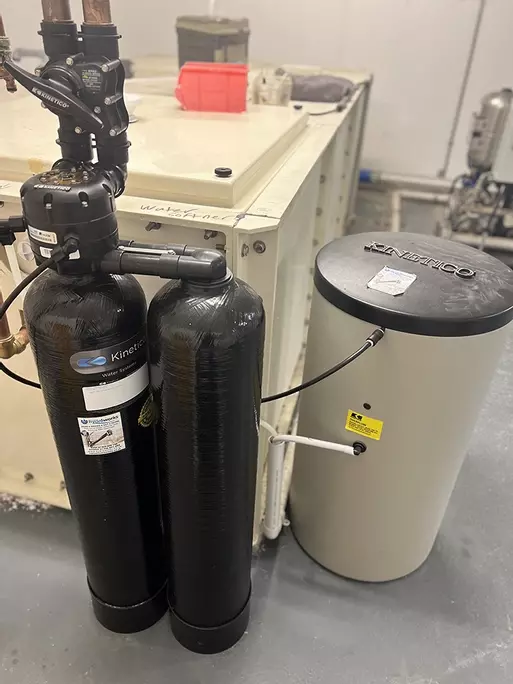 A tall Kinetico 2060S in an NHS health centre